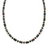 Native American Unakite Sterling Silver Bead Necklace JX126884